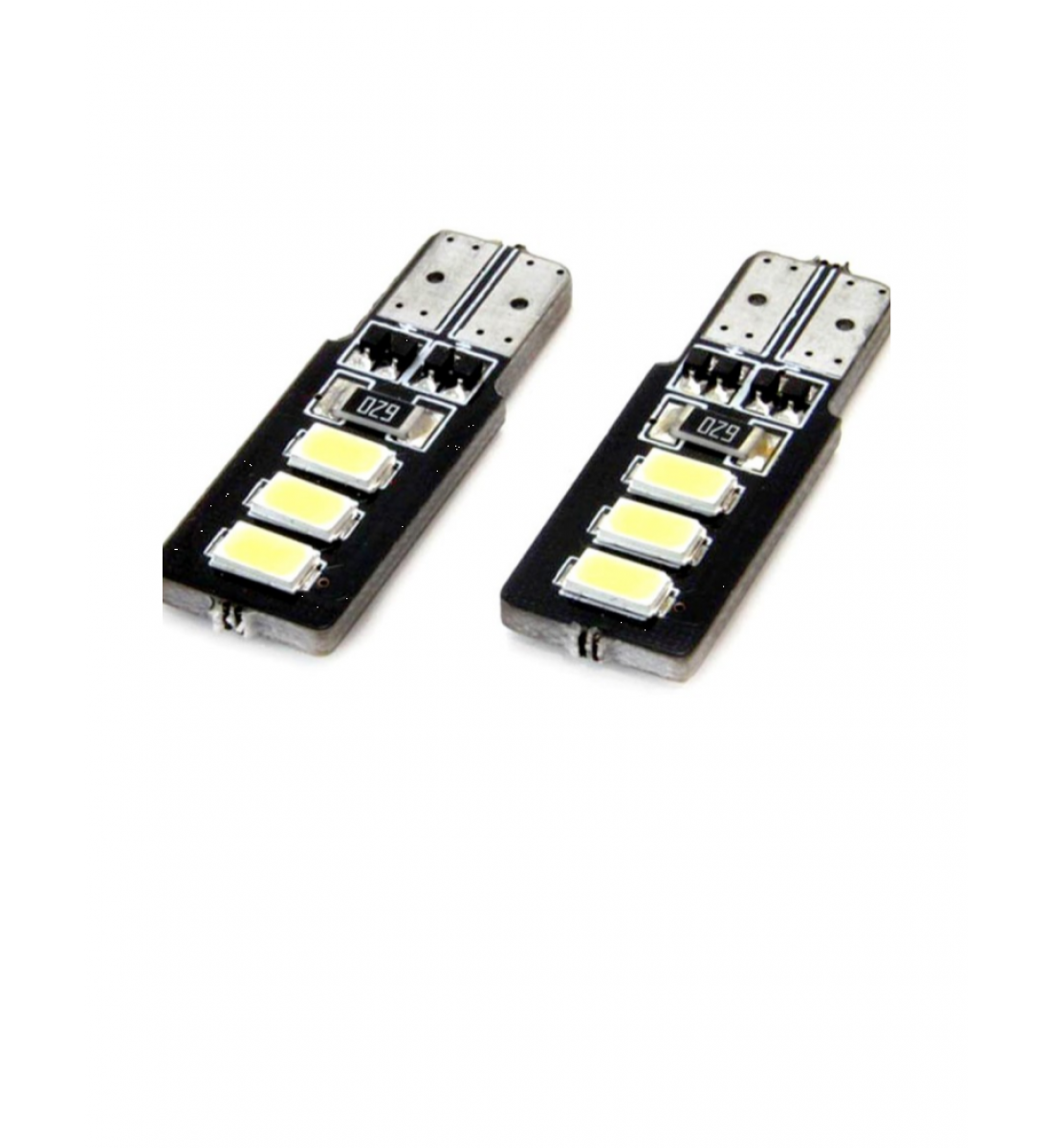 Set 2 Becuri  Auto, W5W/T10/501, 6  smd tip 5630, Canbus, lumina alba