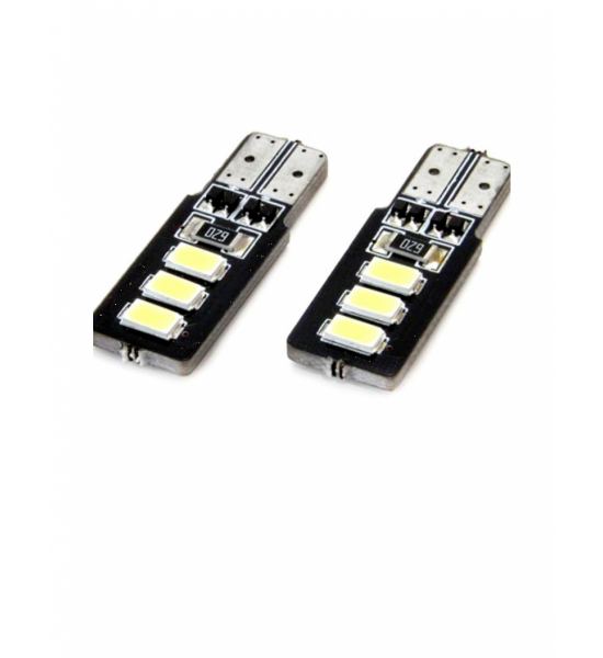 Set 2 Becuri  Auto, W5W/T10/501, 6  smd tip 5630, Canbus, lumina alba