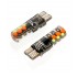Set 2 Becuri  Auto, W5W/T10/501, COB, Flash, lumina RGB, 12v