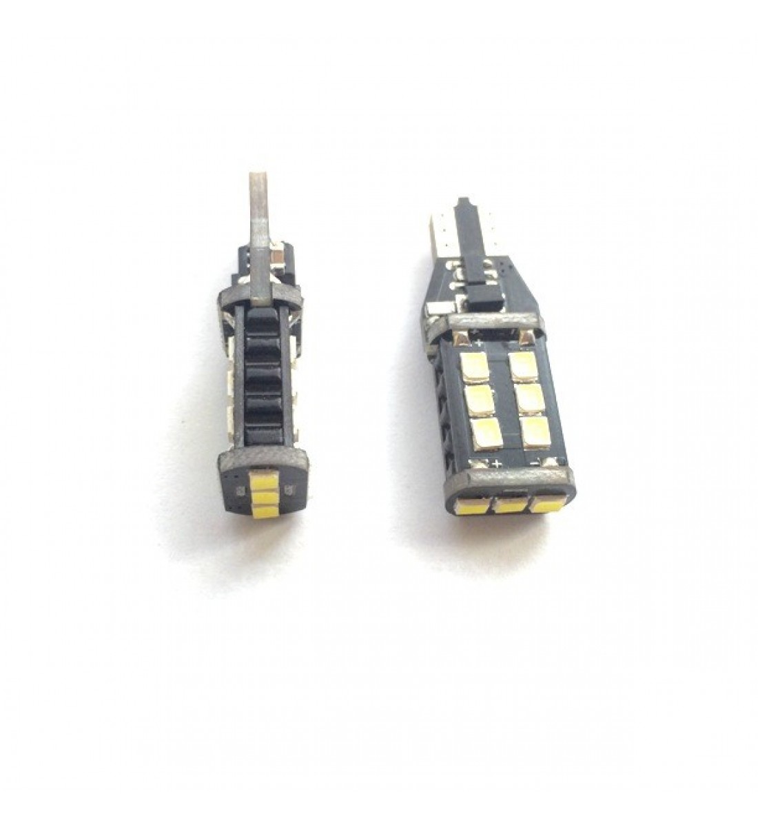 Set 2 becuri auto T15, 15  Smd tip 2835-alb