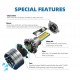Set 2 Becuri LED Auto, L7, H7, 12V, 50W, Canbus