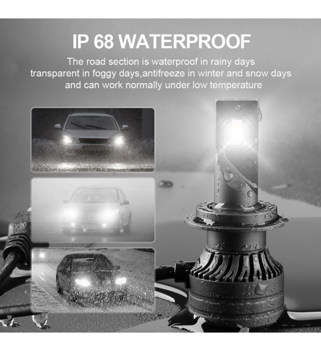 Set 2 Becuri LED Auto, L7, H7, 12V, 50W, Canbus
