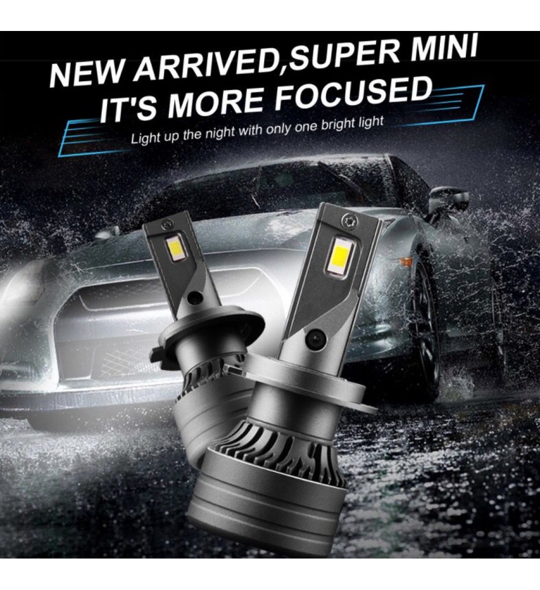 Set 2 Becuri LED Auto, L7, H7, 12V, 50W, Canbus