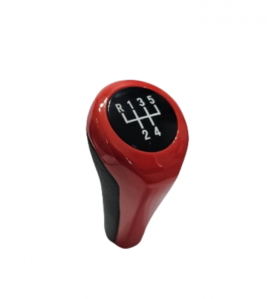 Mâner Schimbător de Viteze BMW E36, E46, E34 - 5 Viteze, Negru cu Roșu