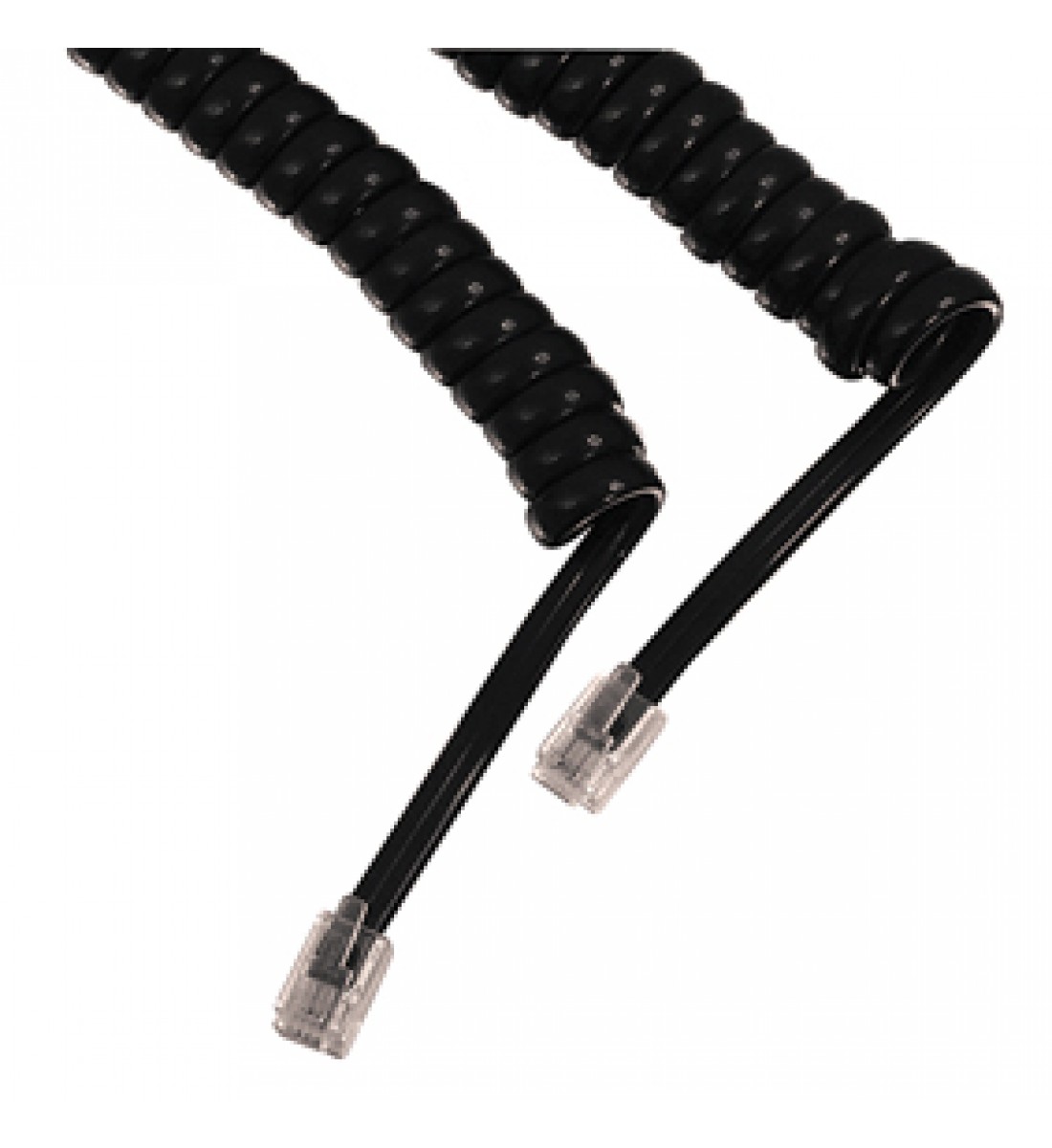 Cablu receptor spiralat 2m negru