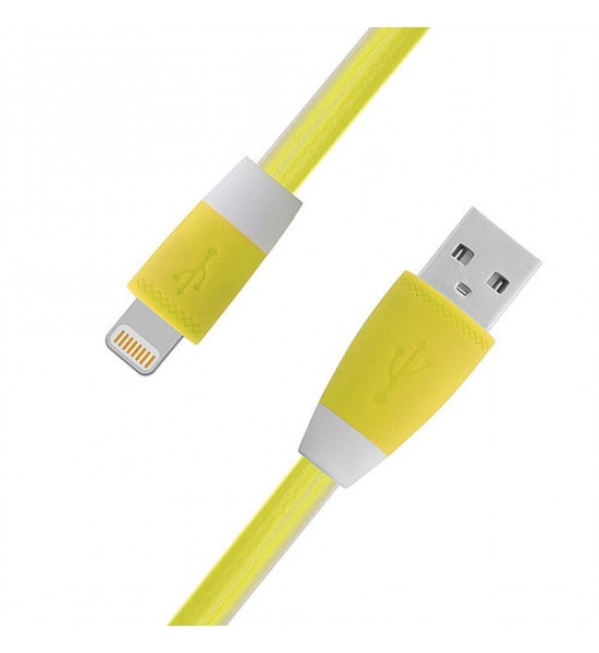 Cablu microusb cauciucat mufe plastic galben Cablu microusb cauciucat mufe plastic galben