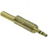 Mufa jack 3.5mm stereo gold