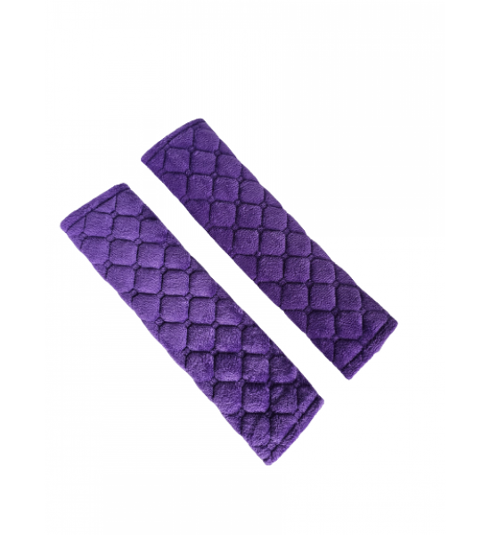 Set 2 protectii centura siguranta, copii si adulti, material neopren/plus, 26 x 6.5 cm, MOV Set 2 protectii centura siguranta, copii si adulti, material neopren/plus, 26 x 6.5 cm, MOV