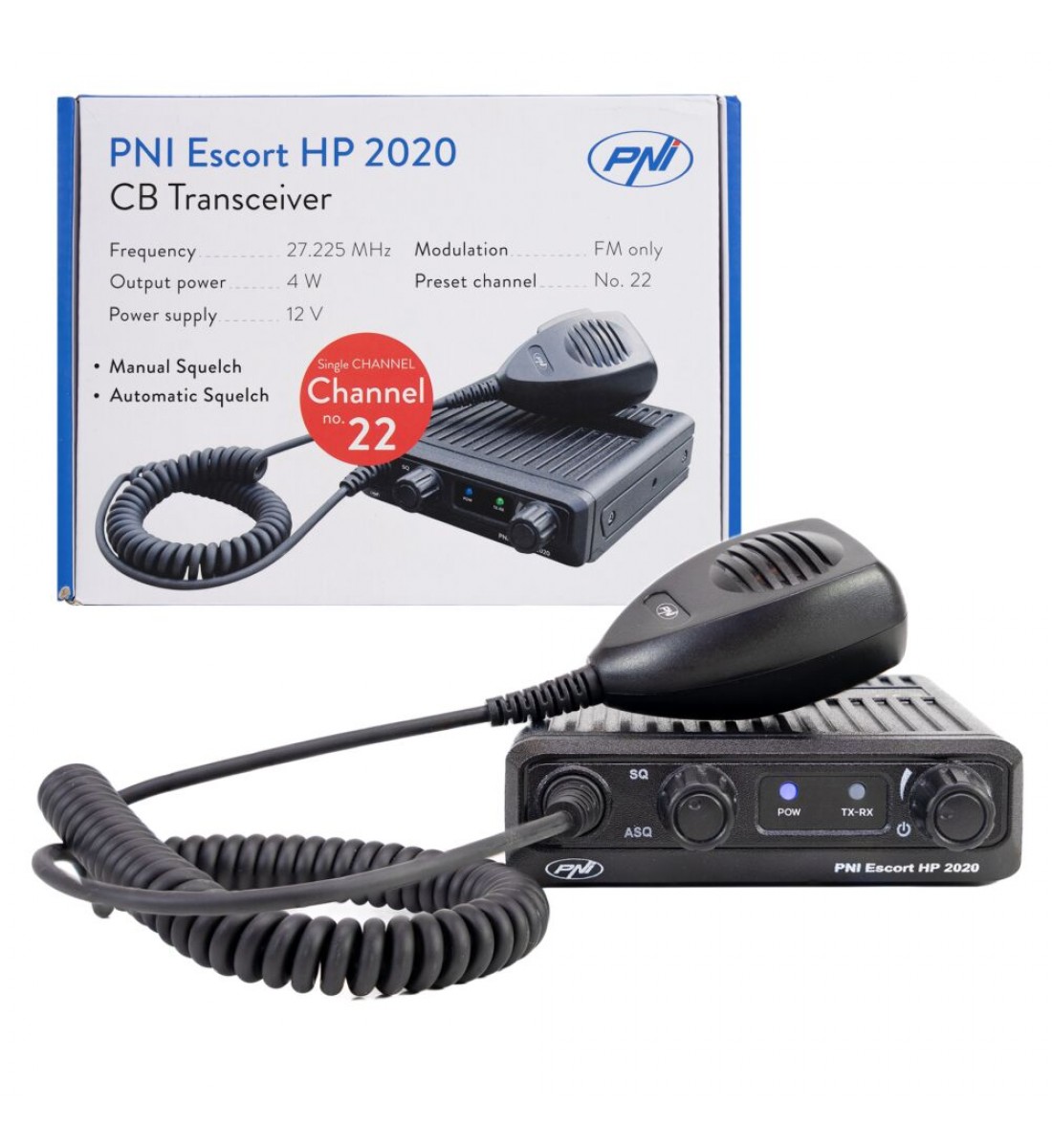 Statie radio CB PNI Escort HP 2020 un singur canal 22 frecventa 27.225 MHz