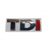 Emblema Sticker, VW TDI, cu I rosu  
