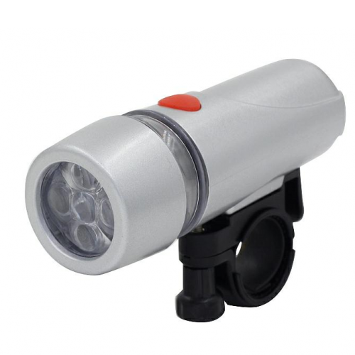 Lanterna far bicicleta 5 SUPER LED, 4 AAA