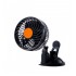 Ventilator auto, 12 V, 4.5 inci, Negru