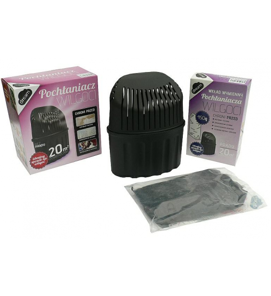 Absorbant de umiditate + rezerva cartus - nu necesită electricitate Absorbant de umiditate + rezerva cartus - nu necesită electricitate