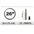 Camera pentru bicicleta 26x1.75