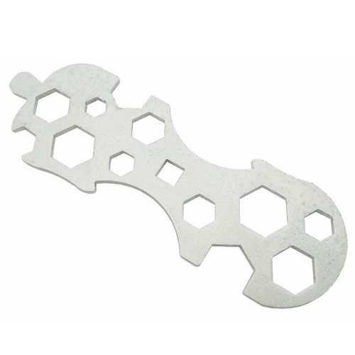 Cheie multifunctionala pentru bicicleta, Otel, 15 in 1, Argintiu