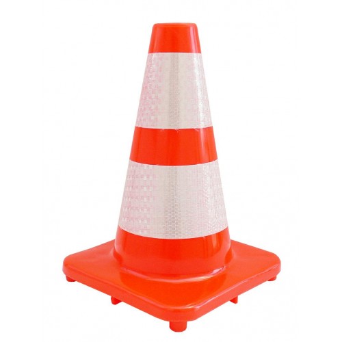 Con dirijare circular 2 benzi reflectorizante, 30cm, PVC