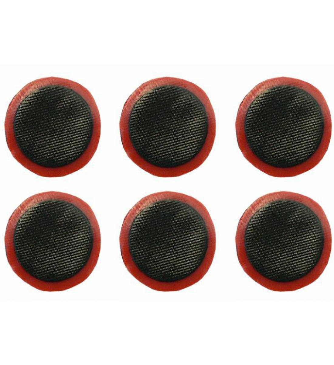 Set 6 petice de reparare pentru bicicleta, 3 cm, Negru