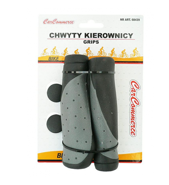 Set 2 mansoane pentru bicicleta, Cauciuc, 13 x 4 x 3 cm