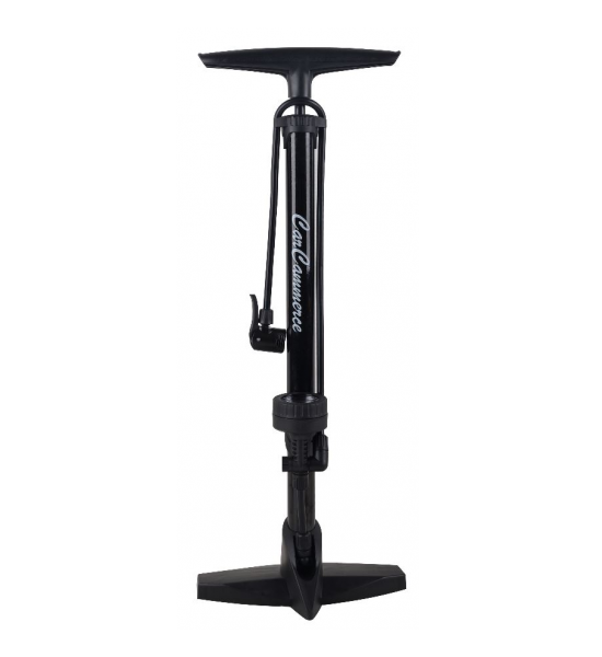 Pompa pentru bicicleta, Plastic, 64 cm, Negru