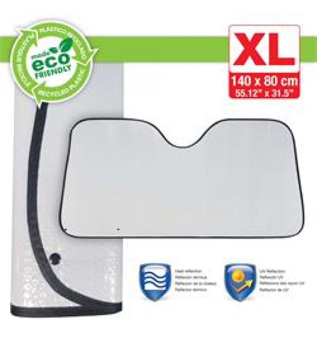 Parasoar auto ECO-CLEAN de „Swiss Drive” 140x80 cm „XL”