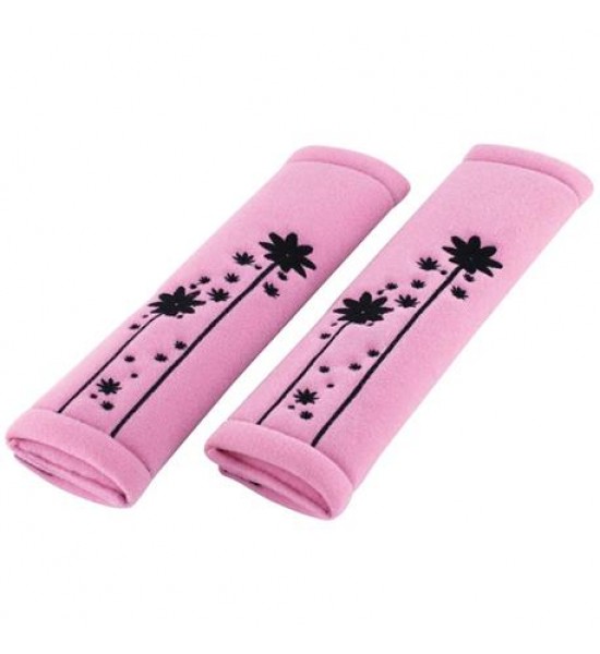 Set 2 pernute Roz pentru centura de siguranta 