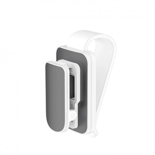 Suport universal pentru ochelari, tip clemă, gri cu alb