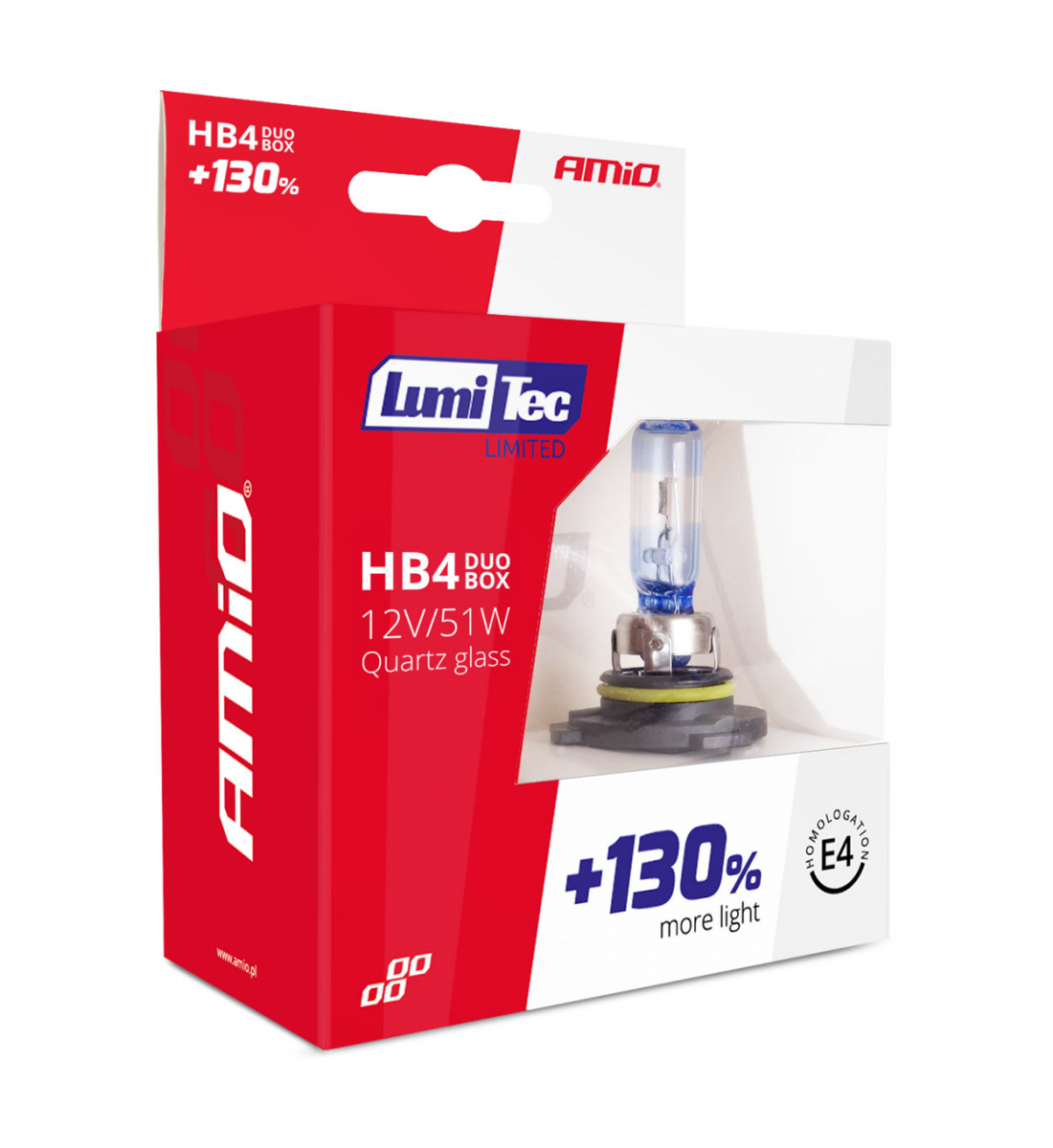 SET 2 BECURI HALOGEN, HB4, 12V, 51W, LUMITEC LIMITED +130% DUO