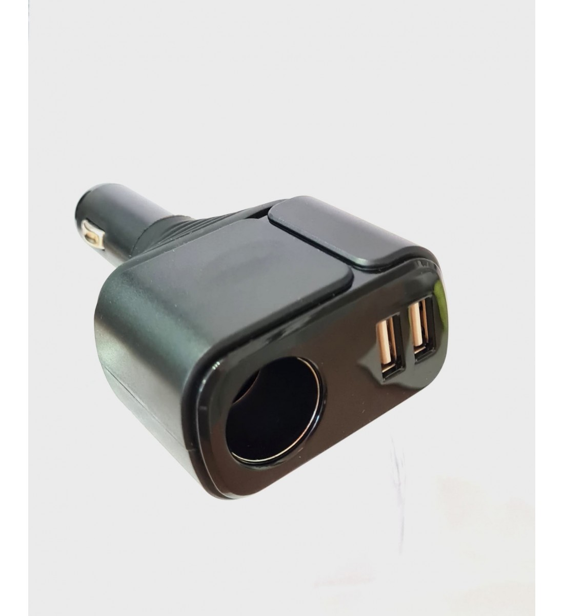 Încărcător auto, brichetă, fără fir, 1 ieșire brichetă și 2 ieșiri, 12 sau 24V, 120W.