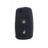 Husa Silicon Cheie Auto, Skoda, 2 butoane, neagra, SIL 207